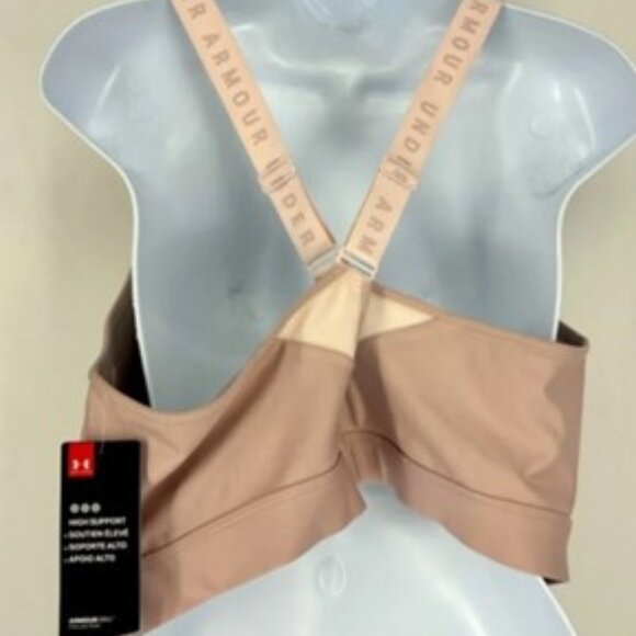 NWT Under Armour High Support Fitted Sport Bra Infinity Pink Workout 3X - Picture 3 of 3